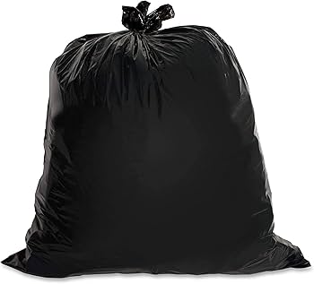 Black Linen Bag 33 GALLONS